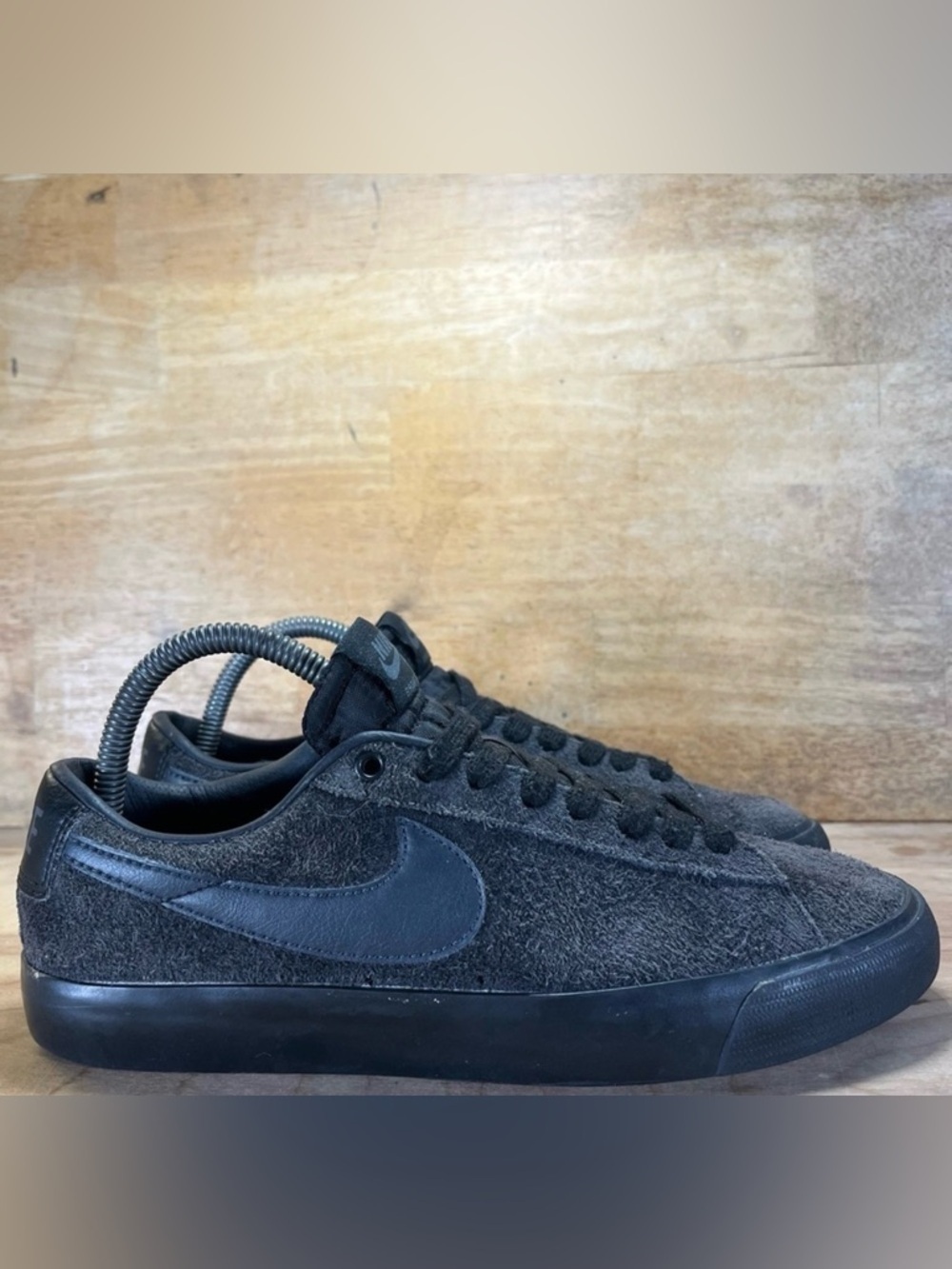 Nike SB Blazer Grant Taylor Womens Sz 7.5 Shoes Black Anthracite 704939-002